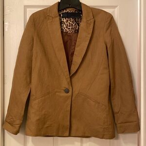 Zara Basic woman’s blazer, size Medium, light brown color